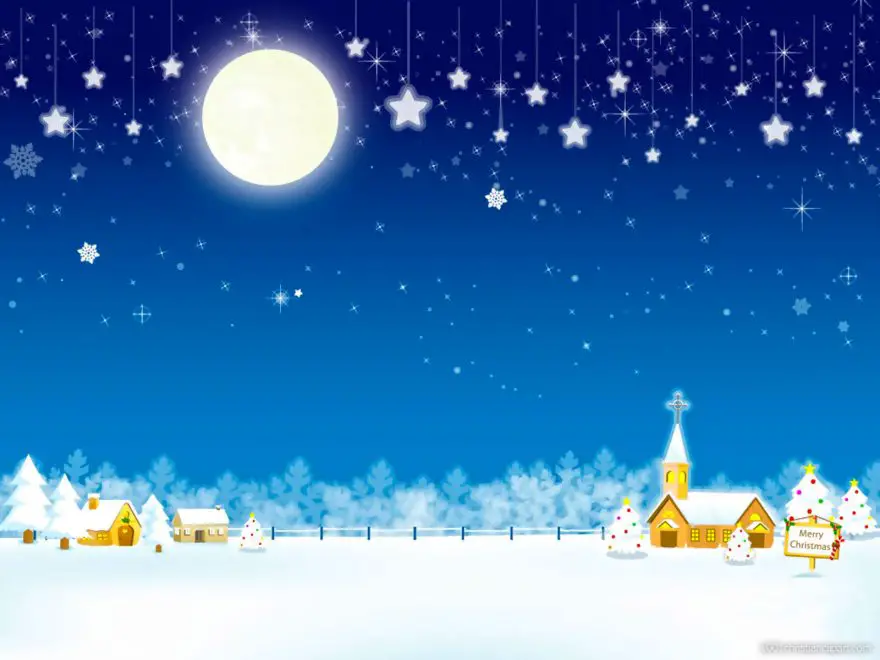Beautiful Christmas Snow Background