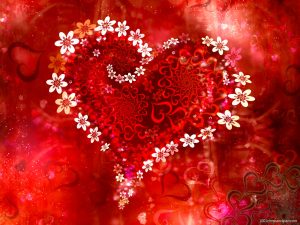 Beautiful Red Heart Valentine Background