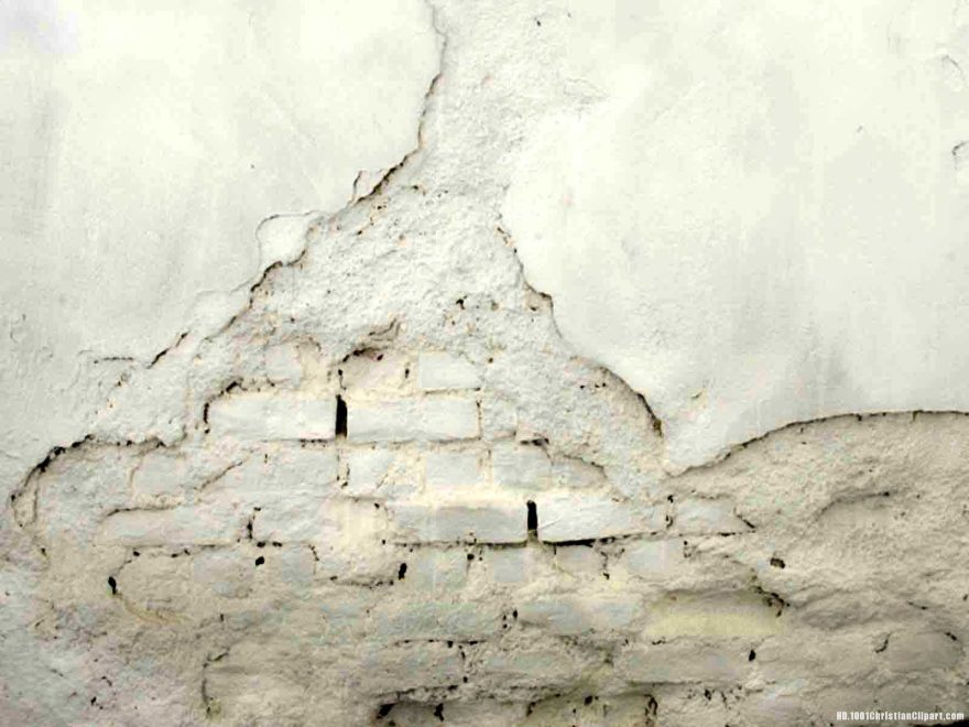 HDR Cracked White Wall Background