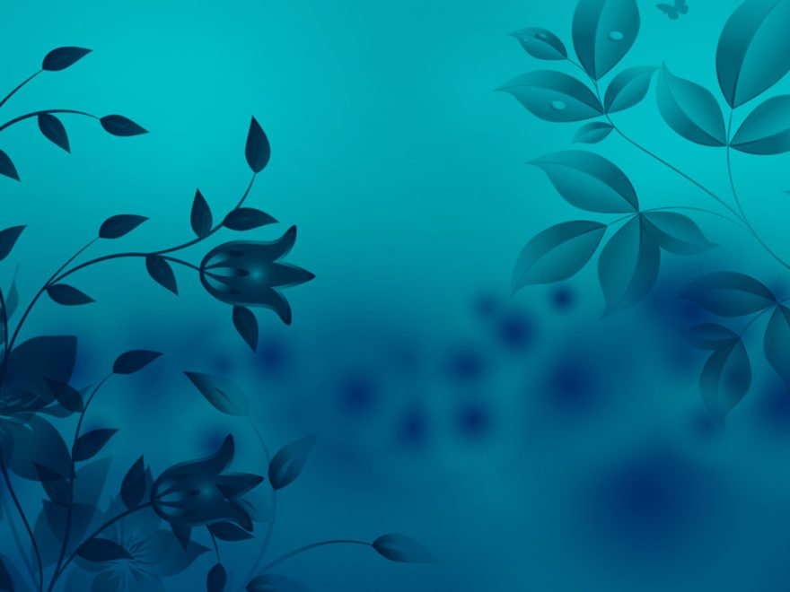 Mistique Blue Flower Background